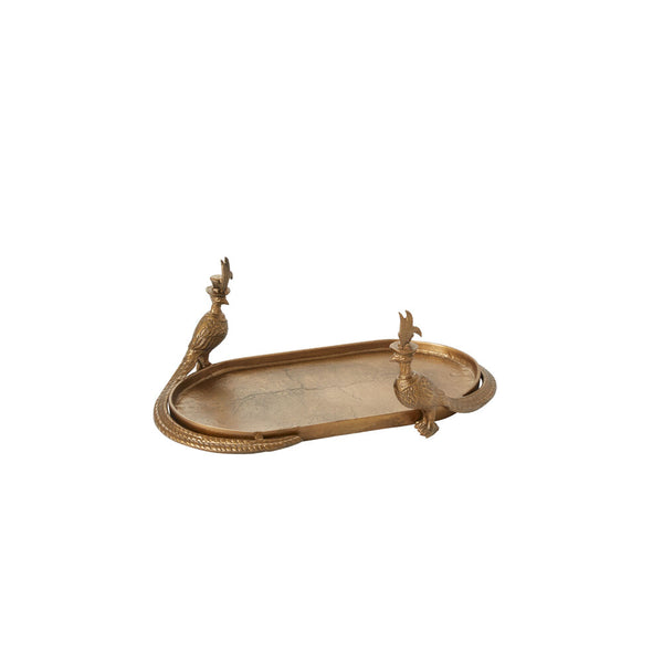 Emerson the Pheasant Tray - Cast Aluminum Bird Decorative Tray | E+E Collection