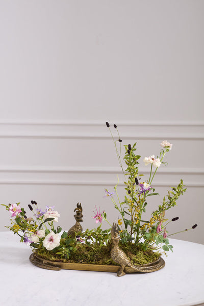 Emerson the Pheasant Tray - Cast Aluminum Bird Decorative Tray | E+E Collection