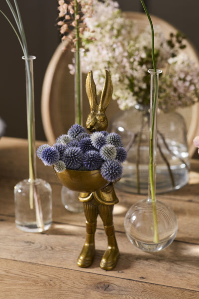 Eric the Hare Dish Stand - Cast Aluminum Rabbit Decor | E+E Collection