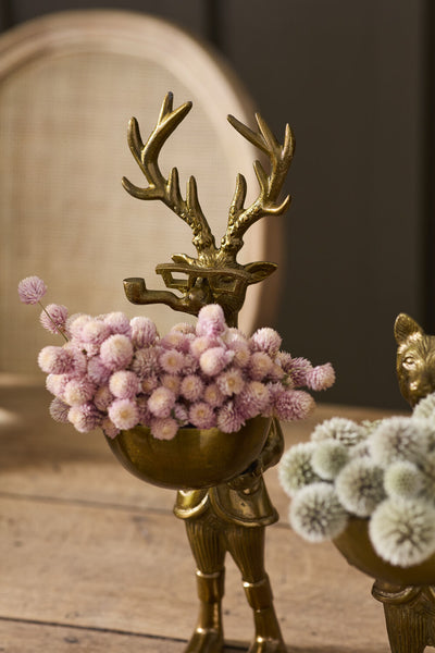 Frankie the Buck Dish Stand - Cast Aluminum Deer Decor | E+E Collection