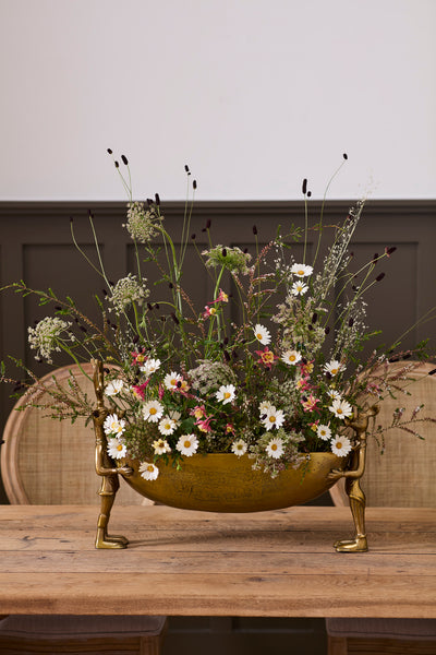 Frankie and Margie Bowl - Cast Aluminum Buck and Doe Decorative Boat | E+E Collection