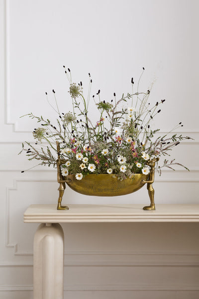 Frankie and Margie Bowl - Cast Aluminum Buck and Doe Decorative Boat | E+E Collection